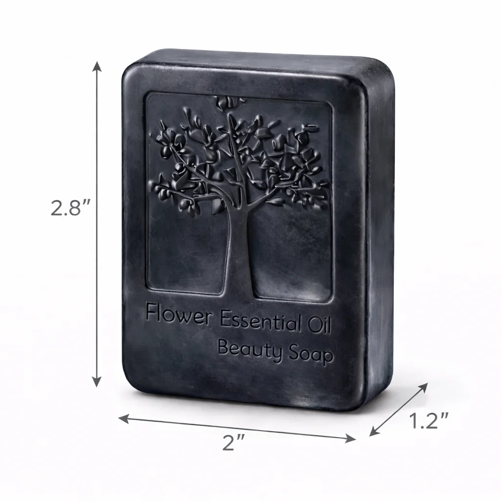 Charcoal Handmade Soap Set of 4 (120g Bars) - Image 2